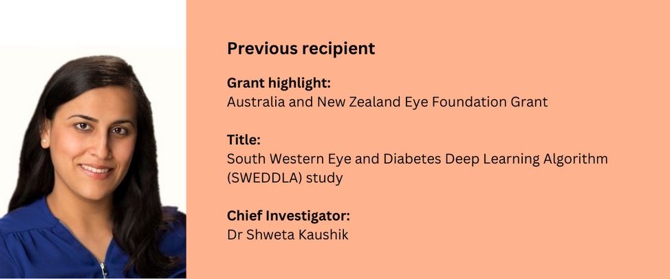 Australia and New Zealand Eye Foundation Grant