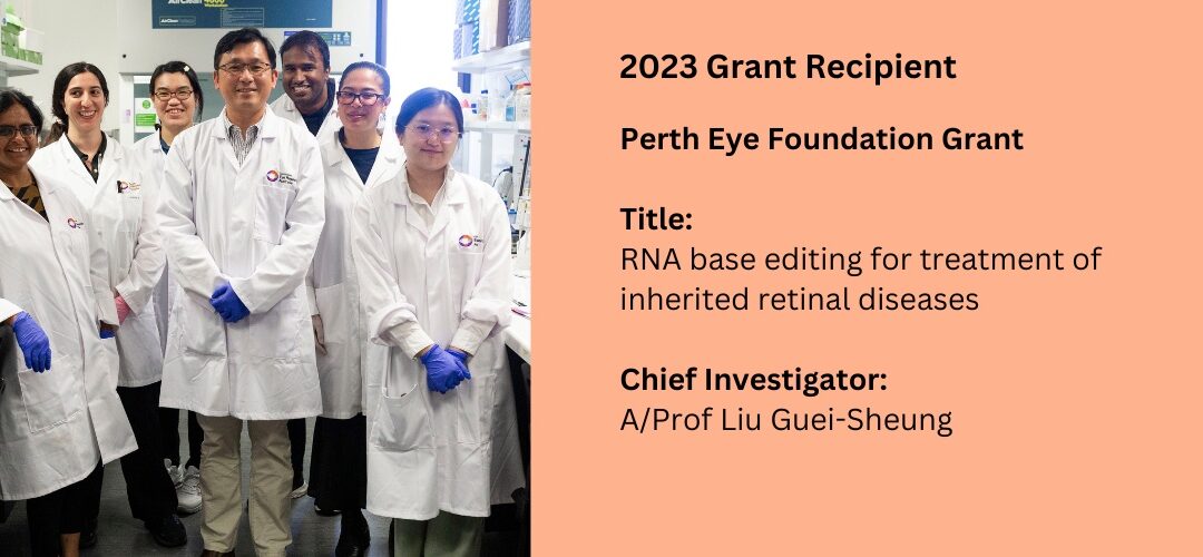 Perth Eye Foundation Grant: RNA base editing for treatment of inherited retinal diseases